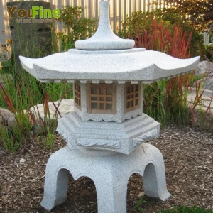 Decor stone granite pagoda lantern for garden