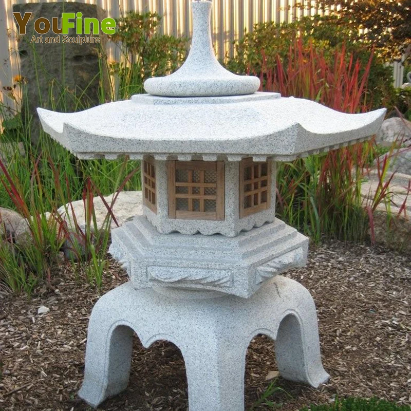 Decor stone granite pagoda lantern for garden