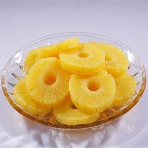 Delicious canned pineapple slice in syrup canned fruit