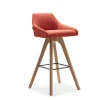 Design wooden fabric bar chair modern high bar stool