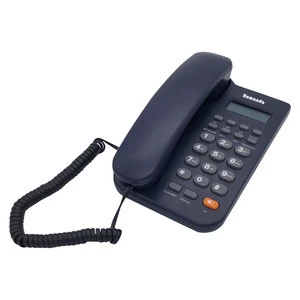 Desk &amp; Wall Mountable Land Line Telephone P/T One Touch Memory Caller ID Phone Small Slim Telephones Set