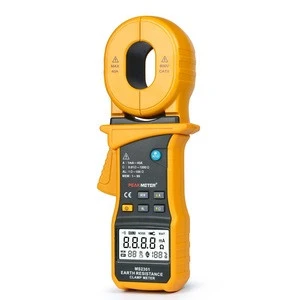digital earth resistance tester MS2301 with rechargeable battery , 9999 counts earth ground resistance clamp meter MS2301