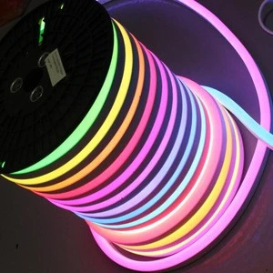 Digital igital led rgb cinta  neon flex lighting outdoor 24v pixel neon tubes lights silicon strips for home and decor