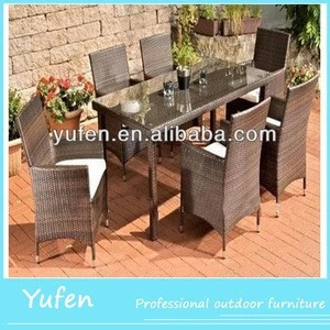 dining room Poly Rattan Outdoor Furniture /garden dining set/garden outdoor dining table set