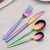 Import Dishwash safe rainbow stainless steel flatware set, spoon knife fork cutlery from China