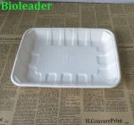 Disposable Biodegradable Sugarcane Bagasse Meat Packing Trays