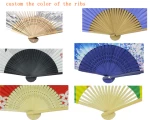diy promotional paper hand fan carved bamboo paper hand fan paper hand fan personalized