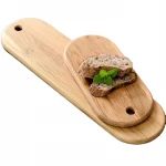 Diyue Homeware DIY209304 Kitchen Pizza Serving Trays Dinning Plates Solid Wooden Chopping Block Eco White Oak Wood Cutting Board