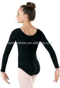 DL7446 Long Sleeve Cotton Leotard Ballet Dancewear