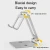 Import Double adjustable folding aluminum cell phone desktop Stand live Universal Creative phablet stand from China