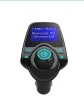 Dual USB Car Bluetooth fm transmitter bluetooth Handsfree car kit with lcd display T11