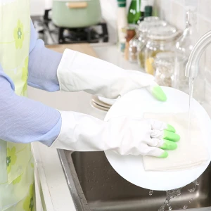 Durable household Cleaning PVC gloves Anti-scratch latex Gloves