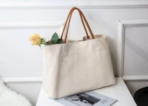 Durable vintage women handbags canvas tote  jute shopping bags