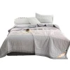 duvets fashion 2020 cotton quilt bedspread 100% natural Cotton blanket grey high quality comforter