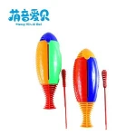 Educational Percussion Musical Instruments Plastic Agogo Plastic Guiro for Children