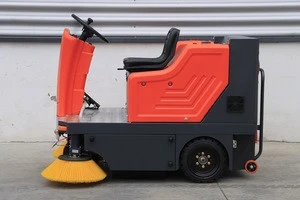 Efficiency electric floor sweeper for park and outdoor area