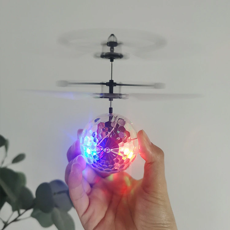 Electric RC Flying Ball Infrared Induction Aircraft LED Flash Light Kid&#x27;s Flight Balls Remote Control Helicopters Toys
