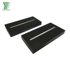 Elegant Blank Leaving Printing Tool Packaging Box Black Cardboard Box