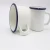 Import Enamel drinkware type sublimation printed white enamel mug for coffee from China