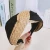 Import Europe United States New Hair Hoop Fashion Straw Plaited And Fabric Two Spliced Hairband Women Hair Accessories Raffia Headband from China
