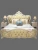 Import European Luxury royal antique wooden carving bedroom furniture sets genuine leather 5 star hotel bed Customizable from China