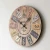 Import European retro home decoration antique simple design MDF gift rustic wooden wall clock from China