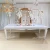 Import Event rectangle white mdf metal base dining wedding table with chair from China