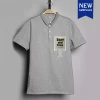 Excellent quality custom fashion brand casual slim fit gray cotton men polo t shirt