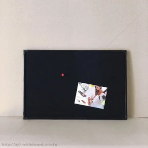 Exquisite black felt fabric bulletin memo board for home or office