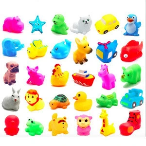 Factory cheap baby bath toys, Float animal squeeze speaking baby bath toys