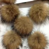 Factory Cheap Jtfur Fluffy Real Fur Ball Customized Size Racoon Fur Pompom