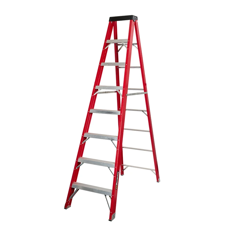 Factory Direct Sale Aluminum Material Folding Fiberglass Ladder stair step  Use For Industrial