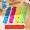 Factory Directly Wholesale 15cm Shatterproof Colored Transparent Rulers 6 Inch Flexible Plastic ruler