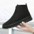 Import Factory Height Increasing Black Canvas High Neck Shoes For Men from China