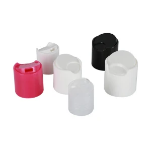 Factory Newest Design Non Spill PP Plastic Pink Disc Top Cap Press Bottle Screw Press Lid For Shampoo Bottle