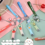 Factory Price  Cute Hole Keychain Nail Clippers  Stainless Steel Manicure Scissors
