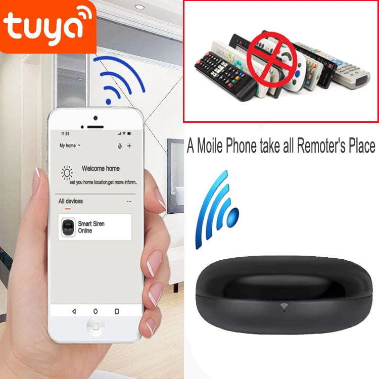 Factory Tuya Wireless Remote Control WIFI Universal Smart IR Remote Control
