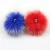 Import factory wholesale custom color faux fox fur pom poms fake fur poms from China