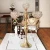 Import Factory wholesale decorative metal hollow iron glass tall wedding candle holder from China