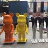 Factory Wholesale Hot Sale home Decoration High Quality 150cm Animal Resin Pink Bear Brick Statue