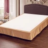 fancy hotel decoration queen room size 100% polyester double  bed skirt
