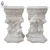 Fantastic Large Size Outdoor White Marble Borghese Vase With Foot For Garden Decoration