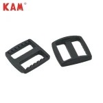 Fashion accessories adjustable black plastic square belt buckles