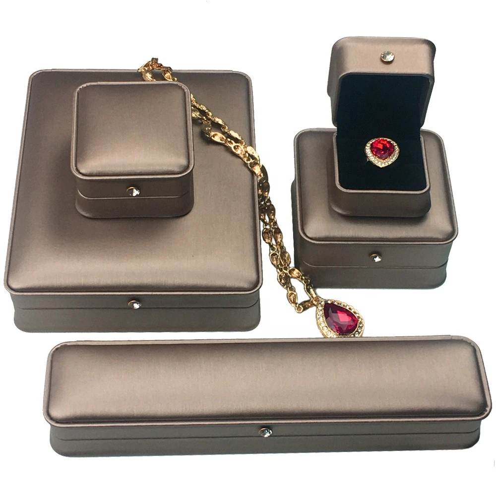 Fashion caja joyeria slim design jewelry box packaging custom diamond ornament luxury leather jewelry boxes with logo