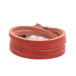 Fashion Casual Men Genuine Bracelet Leather Ankle Jewelry Boat Anchor Leather Bracelet
