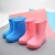 Import Fashion desgin custom pure Kids Rainboots waterproof portable rubber rain boots toddler ankle galoshes skidproof wellies from China