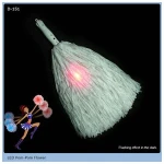 Fashion design colorful light plastic led pom poms