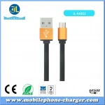 Fashion Fast Charger Data Nylon Braided High Speed  Mobile Phone Tablet OEM flat charging USB Cable