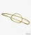 Import Fashion Hair Accessories Western Style Plain Metal Hammered Oval Hair Barrette and Fork for women from China