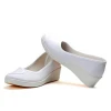 Fashion height increased women casual white lady platform shoes